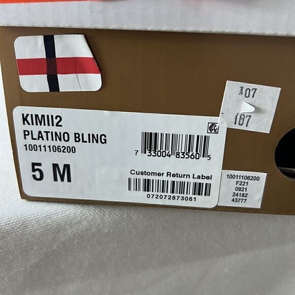 Charter Club Kimii Platino Bling Evening Deconstructed Loafers Sz 5 M Floor Samp - Picture 7 of 7